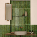 Provbit Kakel Bali Green Blank 5x40