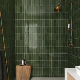 Provbit Kakel La Riviera Botanical Green Blank 6,5x20