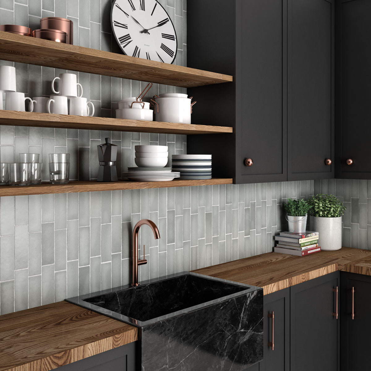 Provbit Kakel Magma Grey Stone Matt 6,5x20