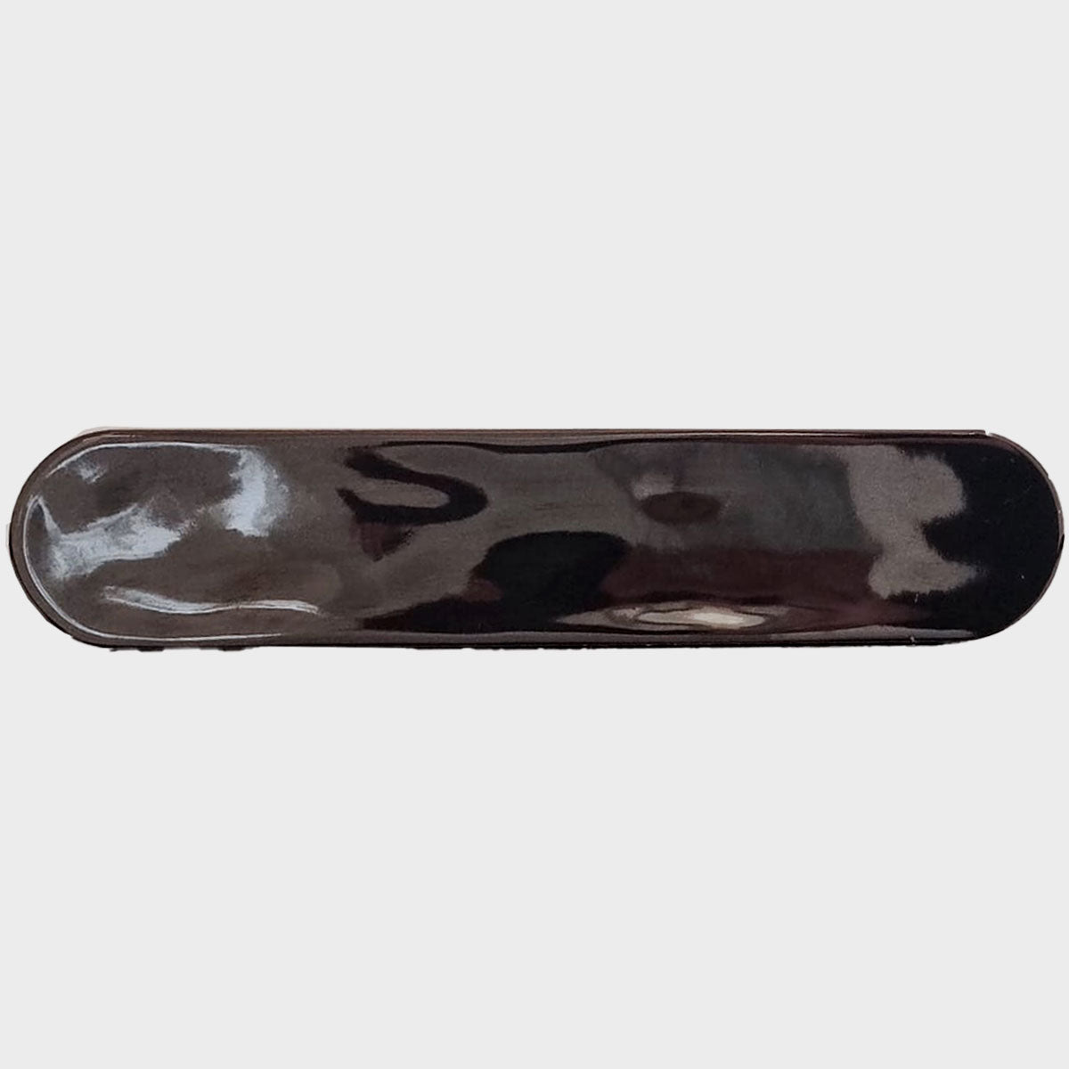 Kakel Materika Rund Black Blank 5x25