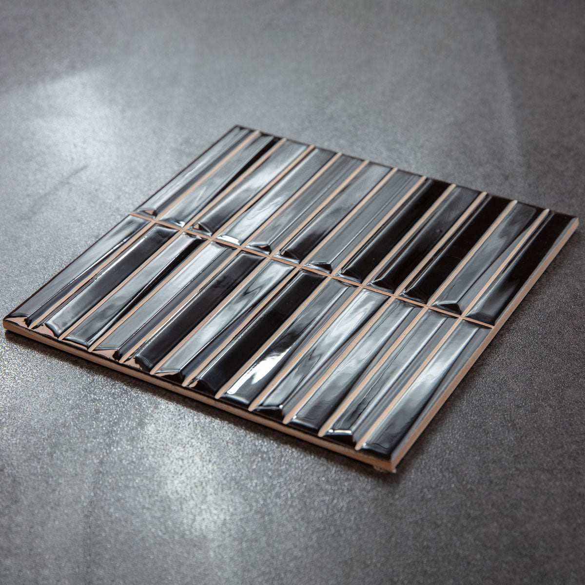 Kakel Melody Black Blank 20x20
