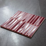 Kakel Melody Bordeaux Blank 20x20