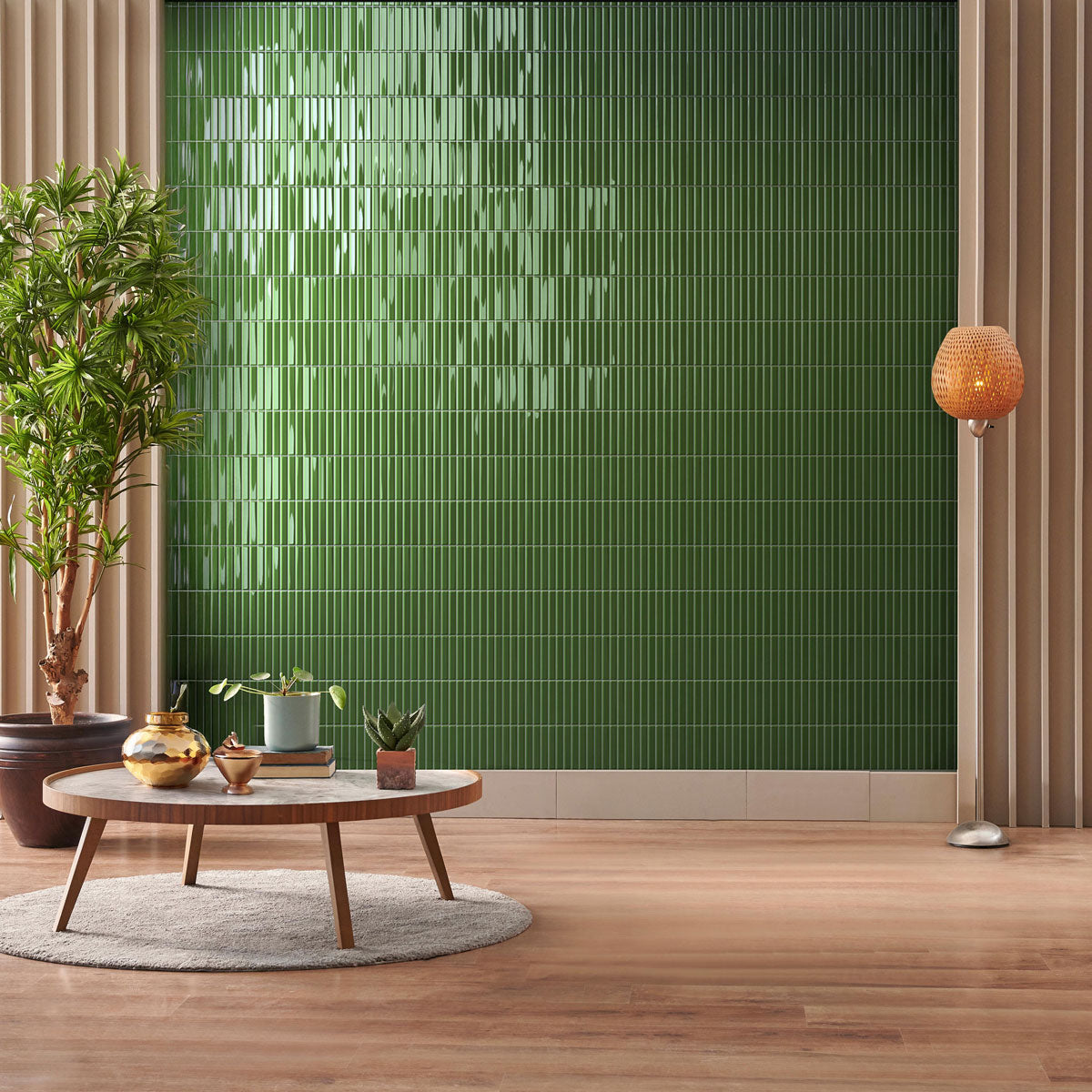 Kakel Melody Royal Green Blank 20x20