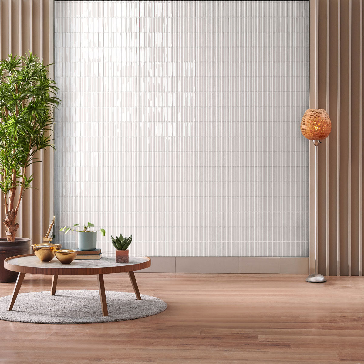 Provbit Kakel Melody White Blank 20x20