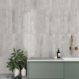 Provbit Kakel Vertikale Dim Gray Blank 5x40