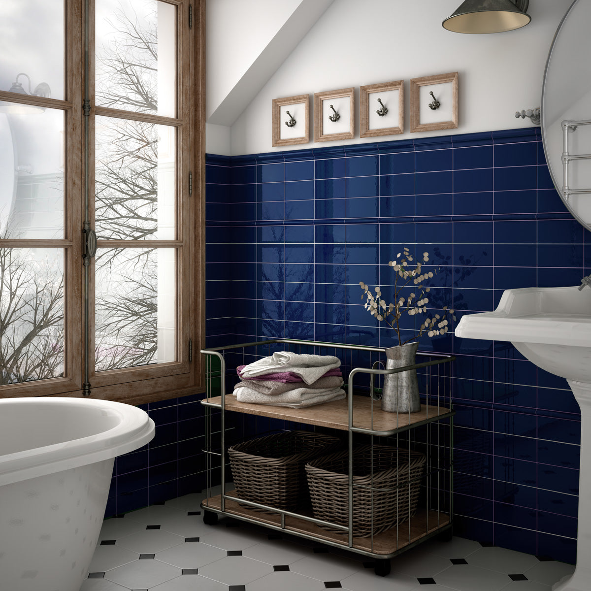 Provbit Kakel Vision Cobalt Blank 7,5x15