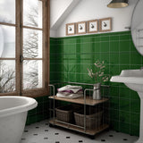 Provbit Kakel Vision Victorian Green Blank 15x15