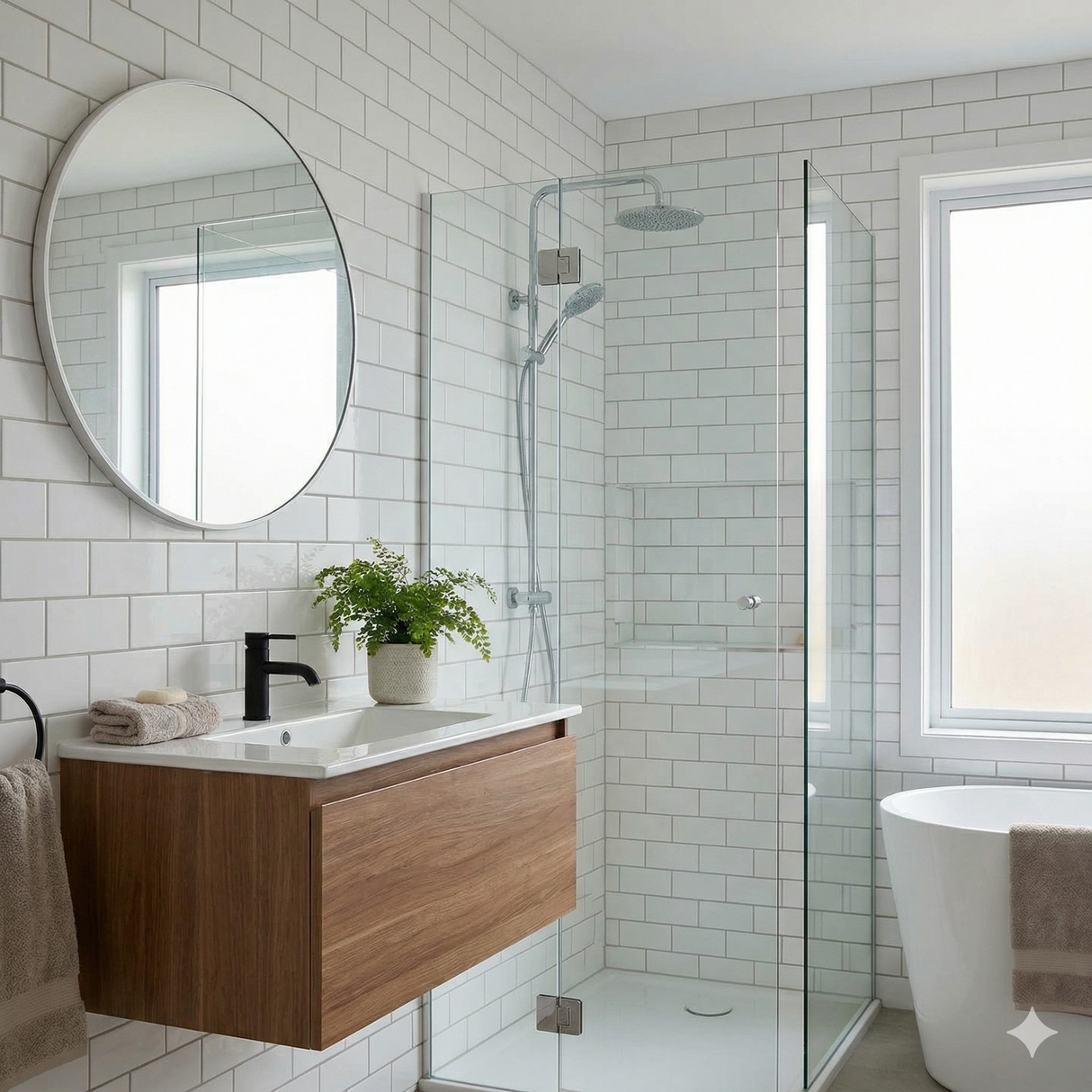 Kakel Vit Slät Matt 7,5x15