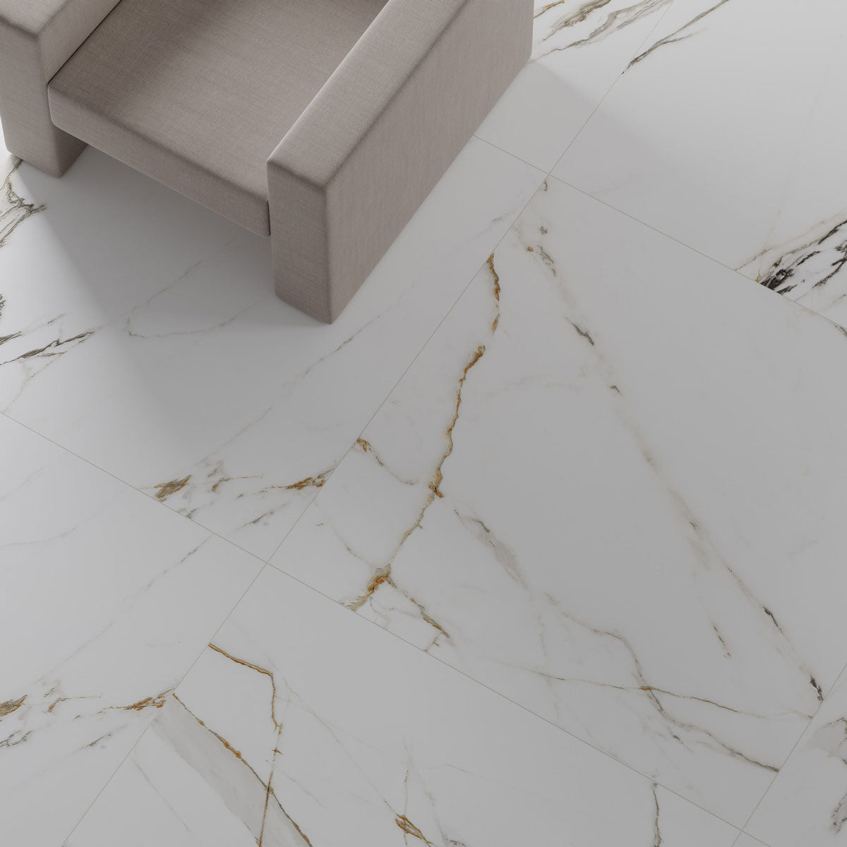 Klinker Amber White Marmor Matt 120x120