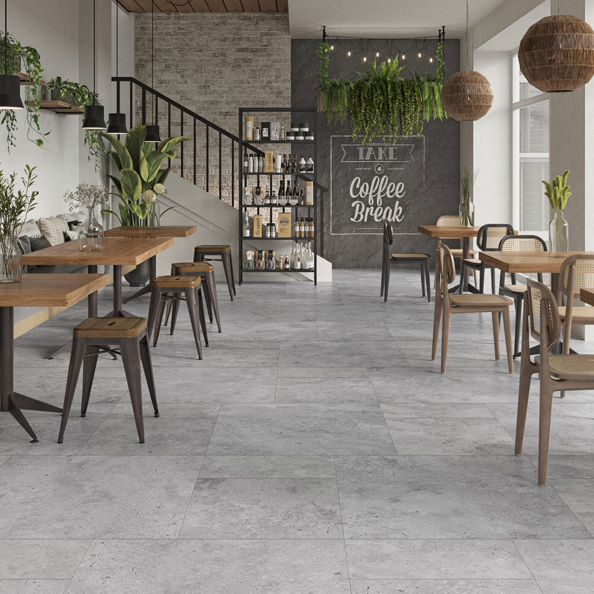 Klinker Petra Grey Marmor Matt 120x120