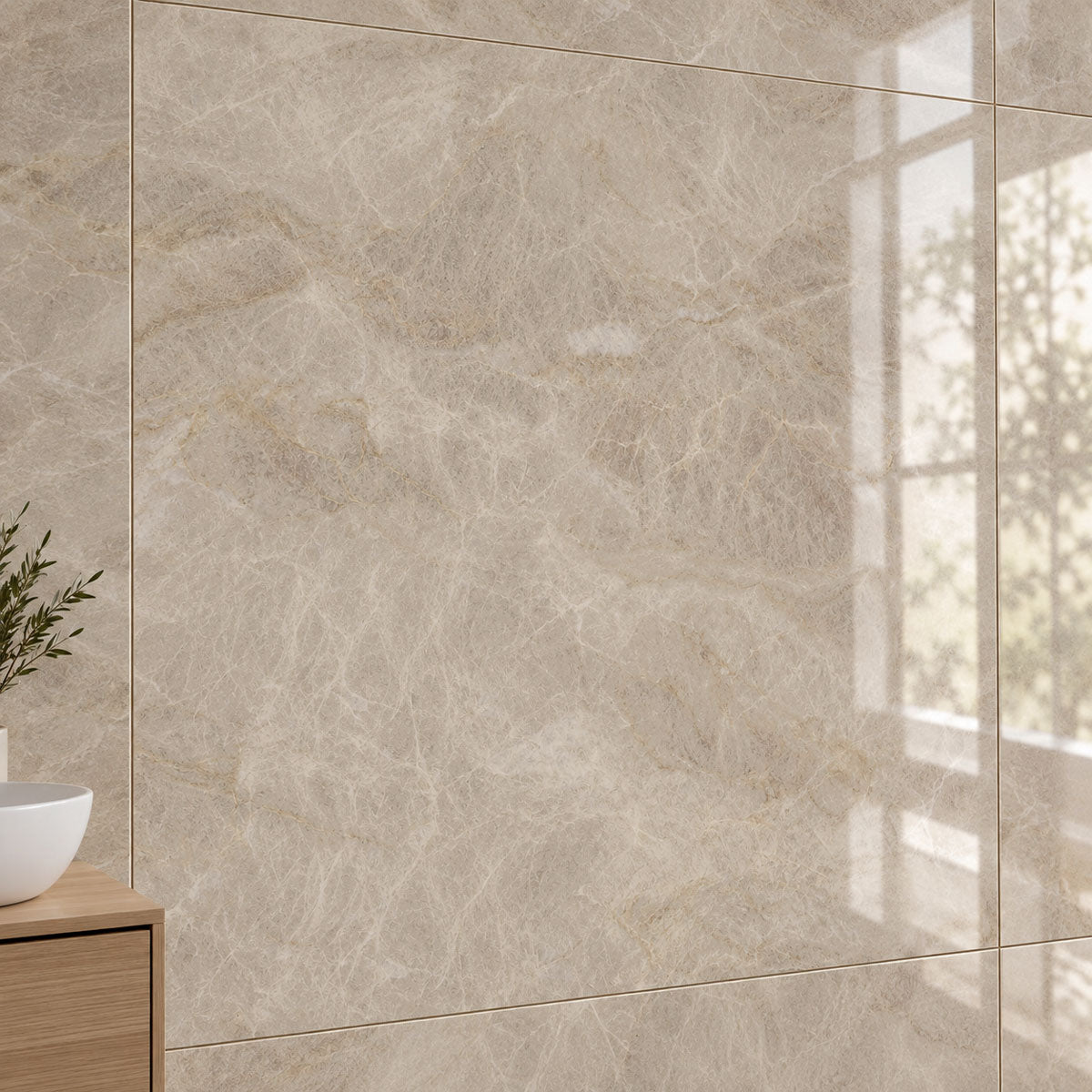Klinker Tajmahal Tan Marmor Blank 120x120