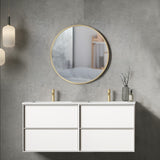 Provbit Kommod 120 cm Tenfors Nordlig Vit Matt 4 lådor