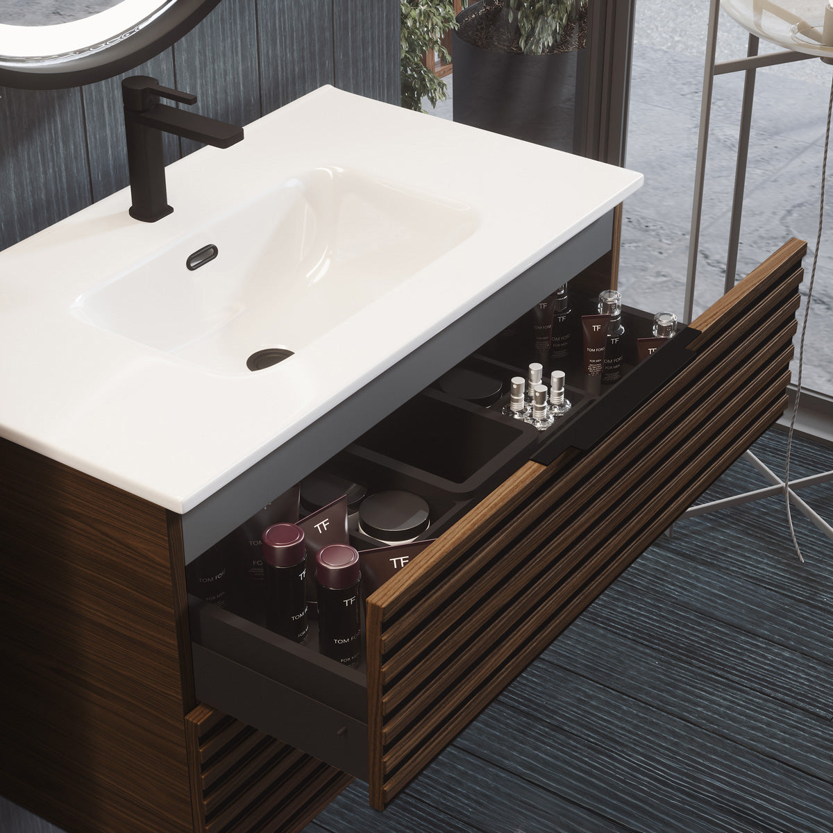 Kommod 120 cm Tenfors Stilja Valnöt 4 lådor