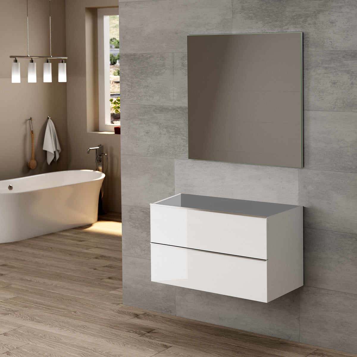 Kommod 80 cm Tenfors Harmoni Vit Blank