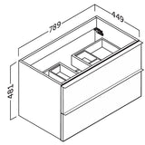 Kommod 80 cm Tenfors Harmoni Vit Matt