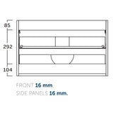 Kommod & Tvättställ 80 cm Tenfors Harmoni Vit Blank