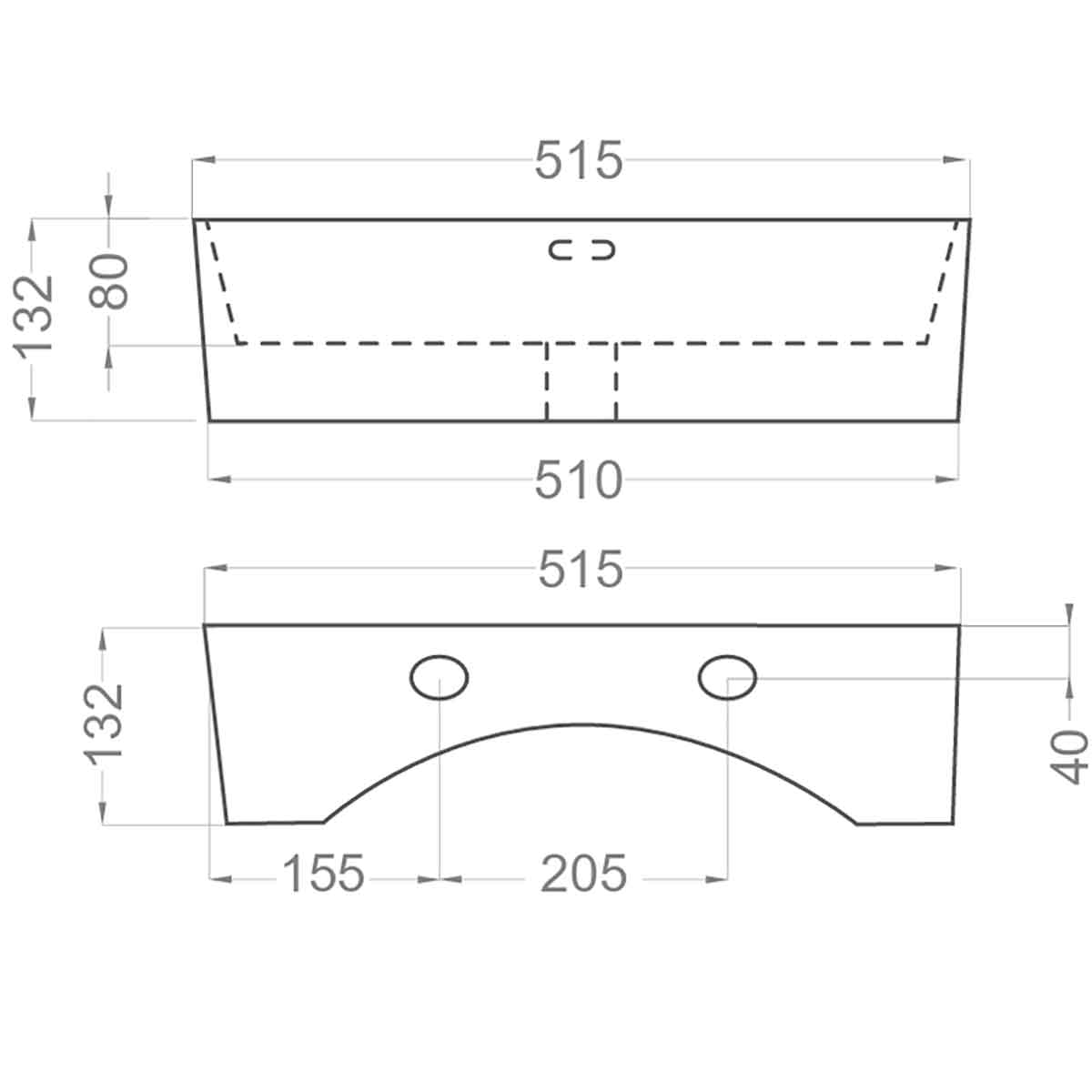 Badrumsmöbel Set Tenfors Smidig 50 cm Valnöt