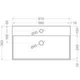 Badrumsmöbel Set Tenfors Smidig 60 cm Beige Mink