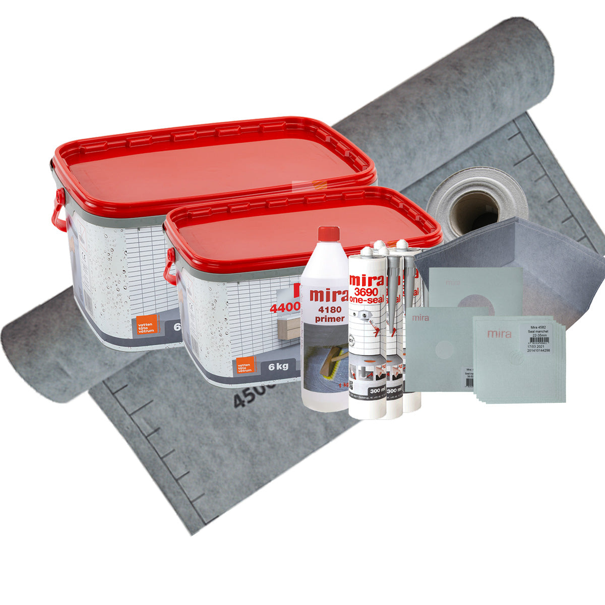 Mira Tätskiktspaket upp till 25 m² Golv & Vägg