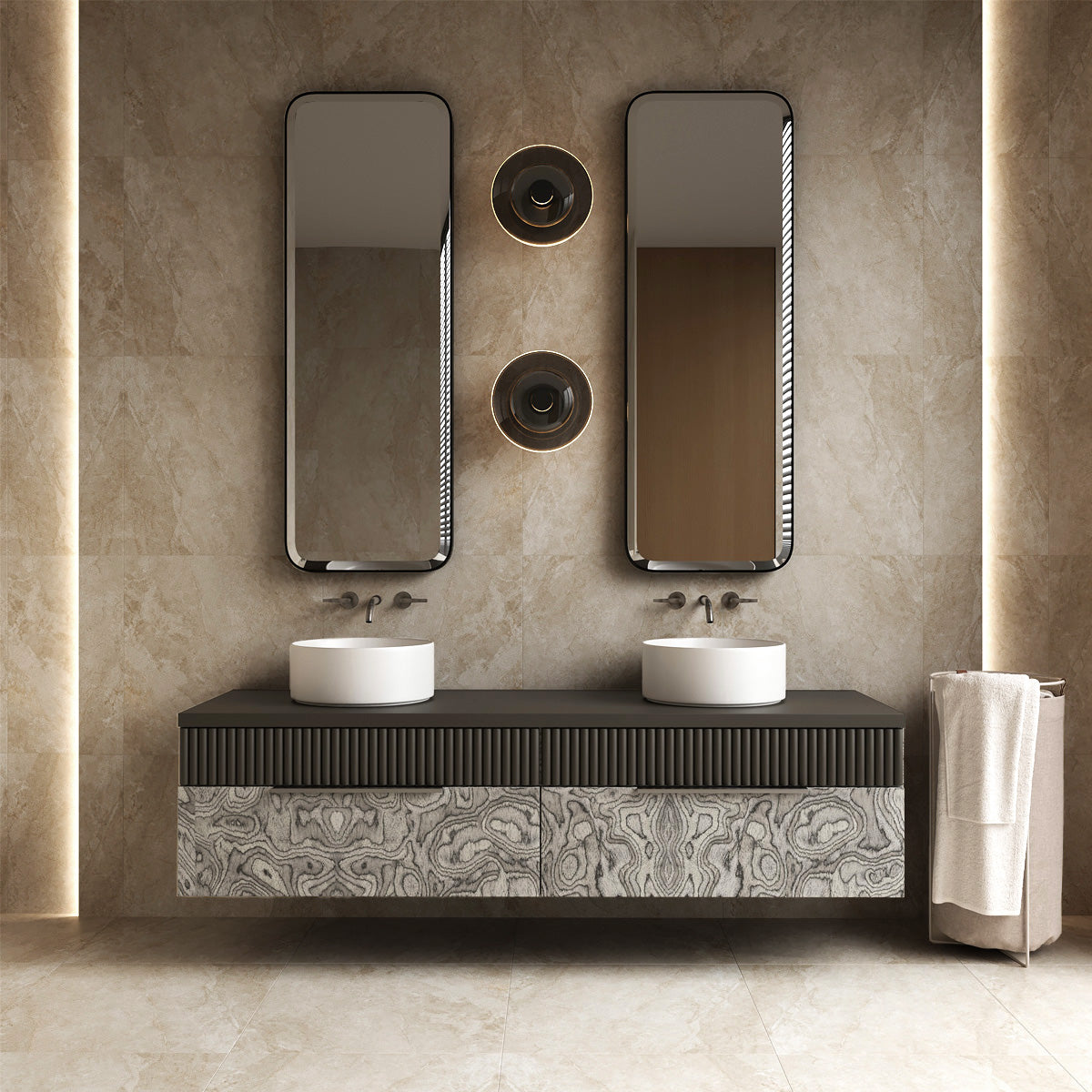 Klinker Marais Beige Marmor Matt 60x60