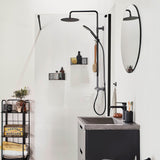 Takdusj Noro Studio 160cc Svart med Ø200 dusjhode