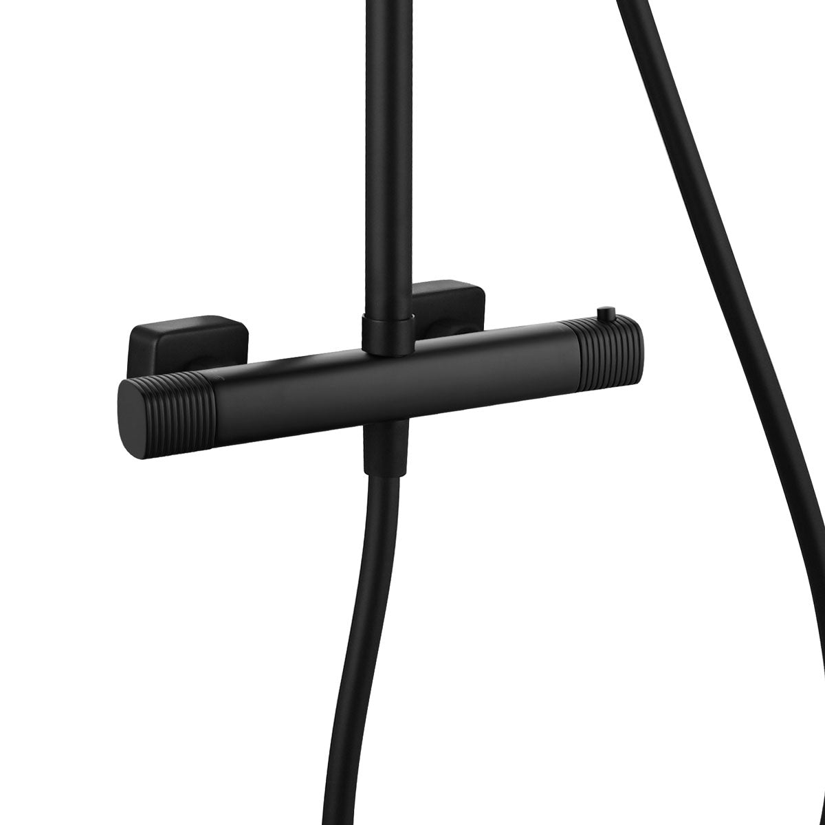 Takduschset Firenze Svart Matt 200x300 mm