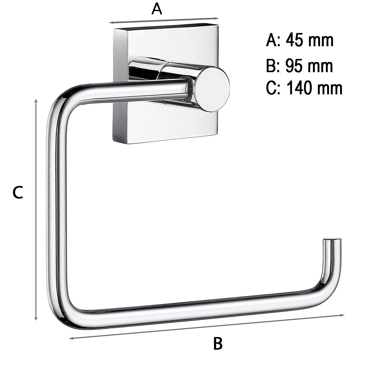 Toalettpappershållare Smedbo House Krom Blank
