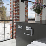 Toalettpapirholder Smedbo Selvklebende Kantet Krom Polert