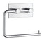 Swatch för Toalettpappershållare Smedbo Självhäftande Kantig Krom Blank