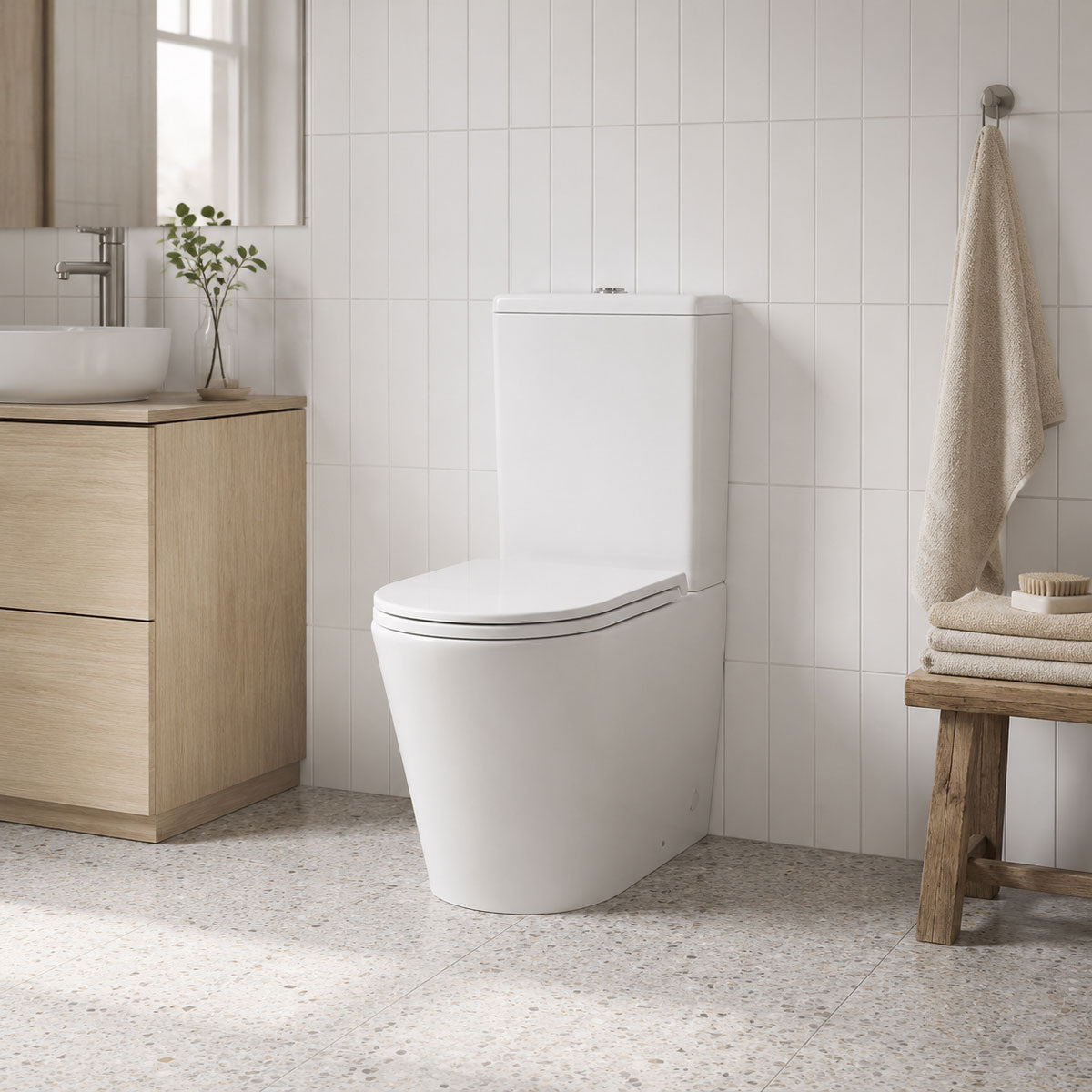 Toalettstol Tenfors Sanitario Vit Blank