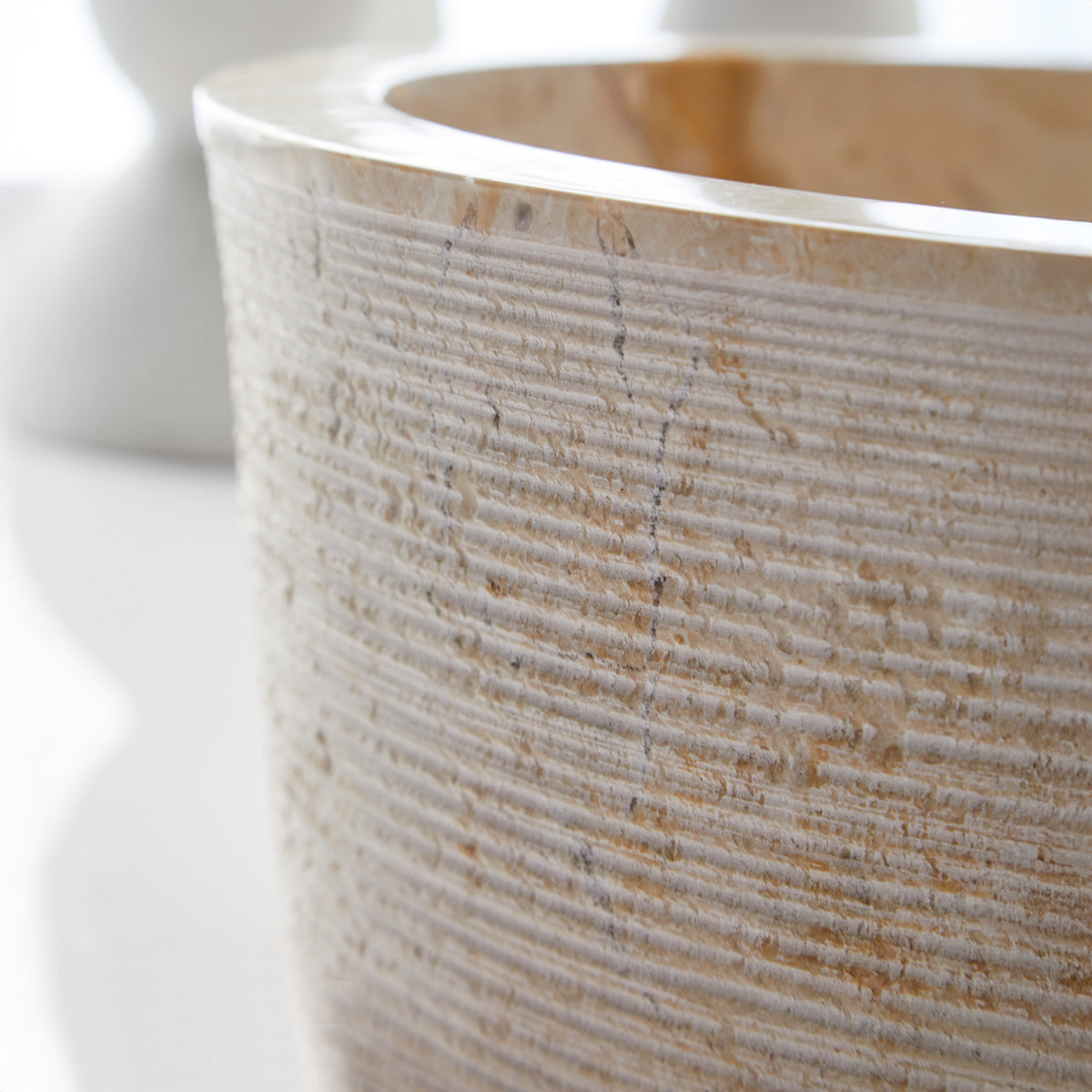 Tvättställ Marmor 40x40x15 cm