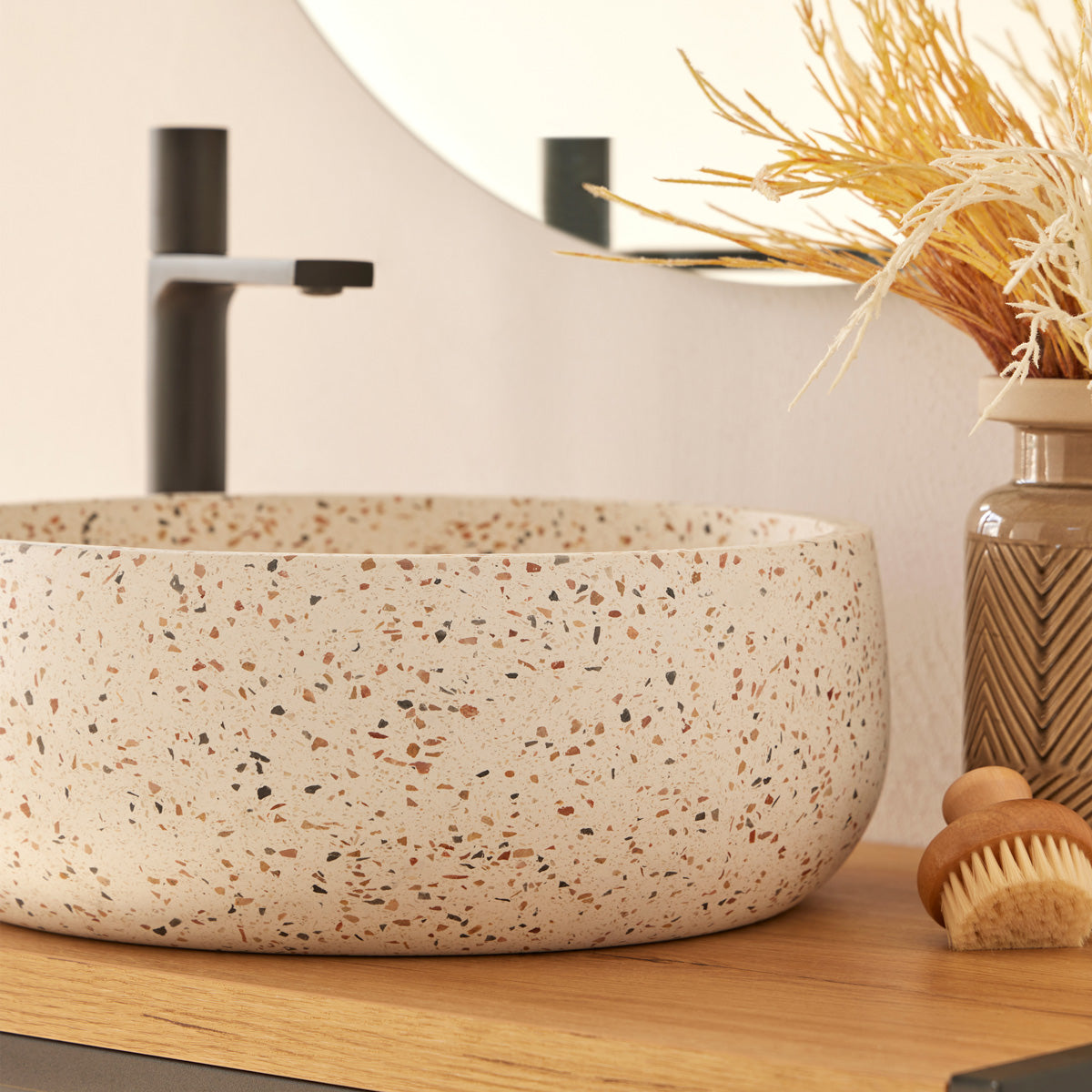 Tvättställ Terrazzo Mix 39x39x14 cm