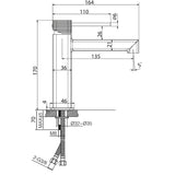 Tvättställsblandare Firenze Låg Krom