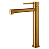 Tvättställsblandare Toscana Hög Borstat Guld