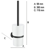 WC-Børste Smedbo Home, med behållare Svart Matt