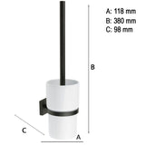 WC-Borste Smedbo House, med behållare Svart Matt