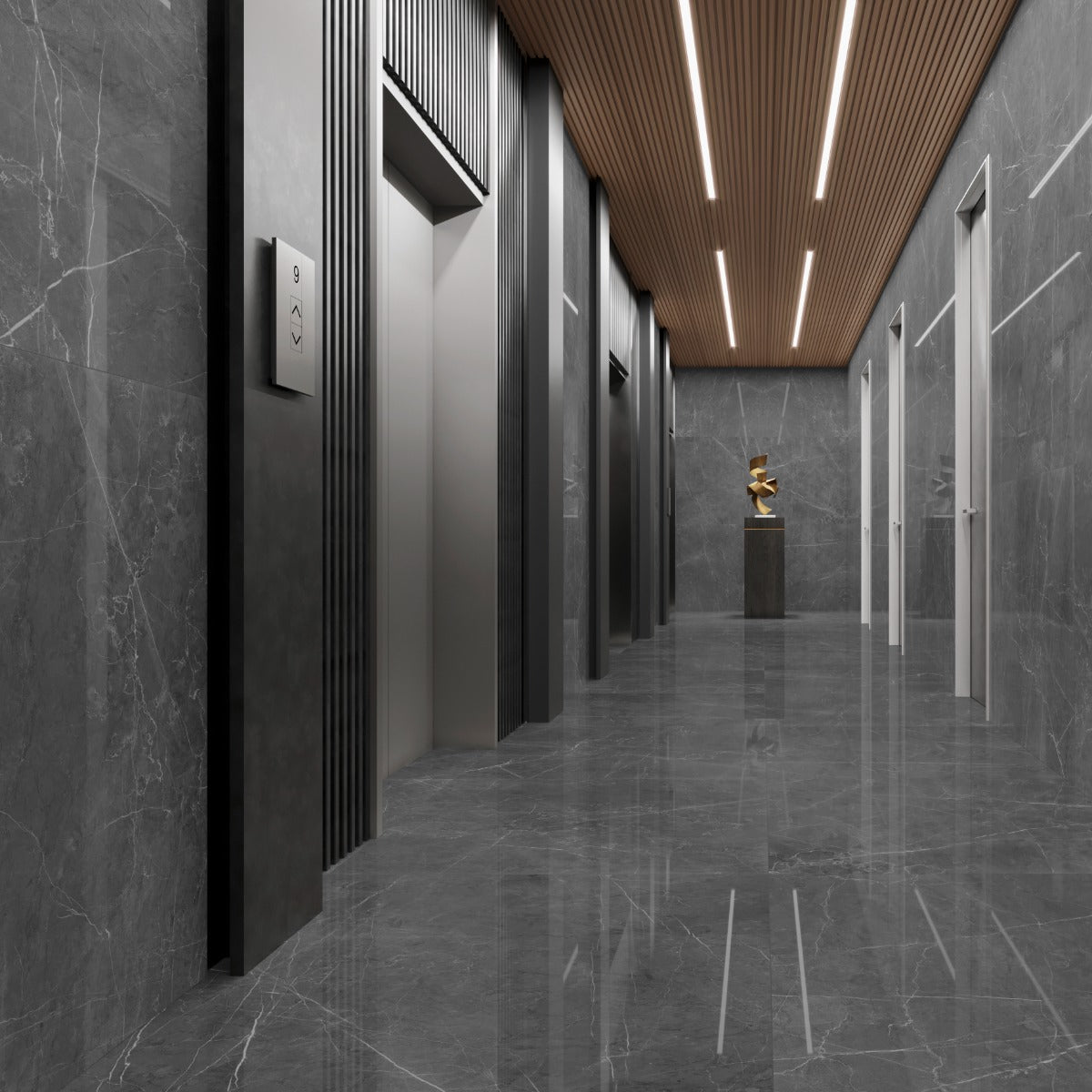 Klinker Leto Grey Marmor Blank 120x120