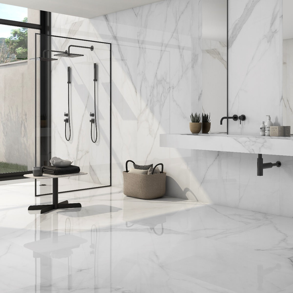 Klinker Tholos White Blank Marmor 60x120