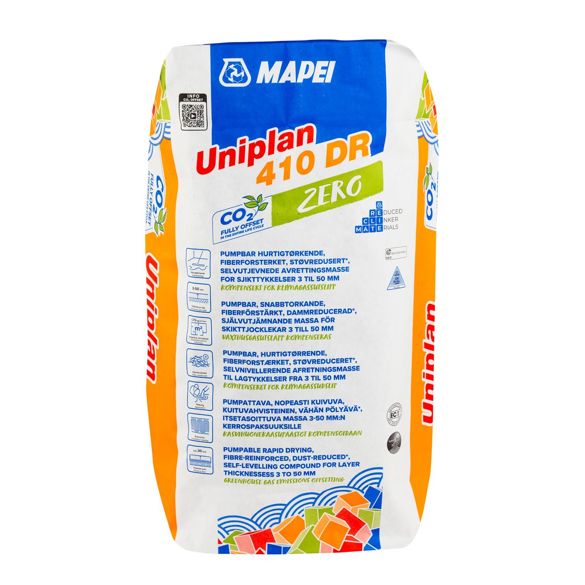 Avjämningsmassa Uniplan 410 DR Zero 20 kg