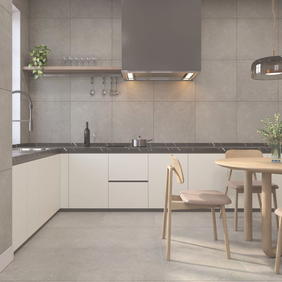 Paketpris! 2,88 m² Klinker Belfast Perla Matt 60x60 (249:-/m²)