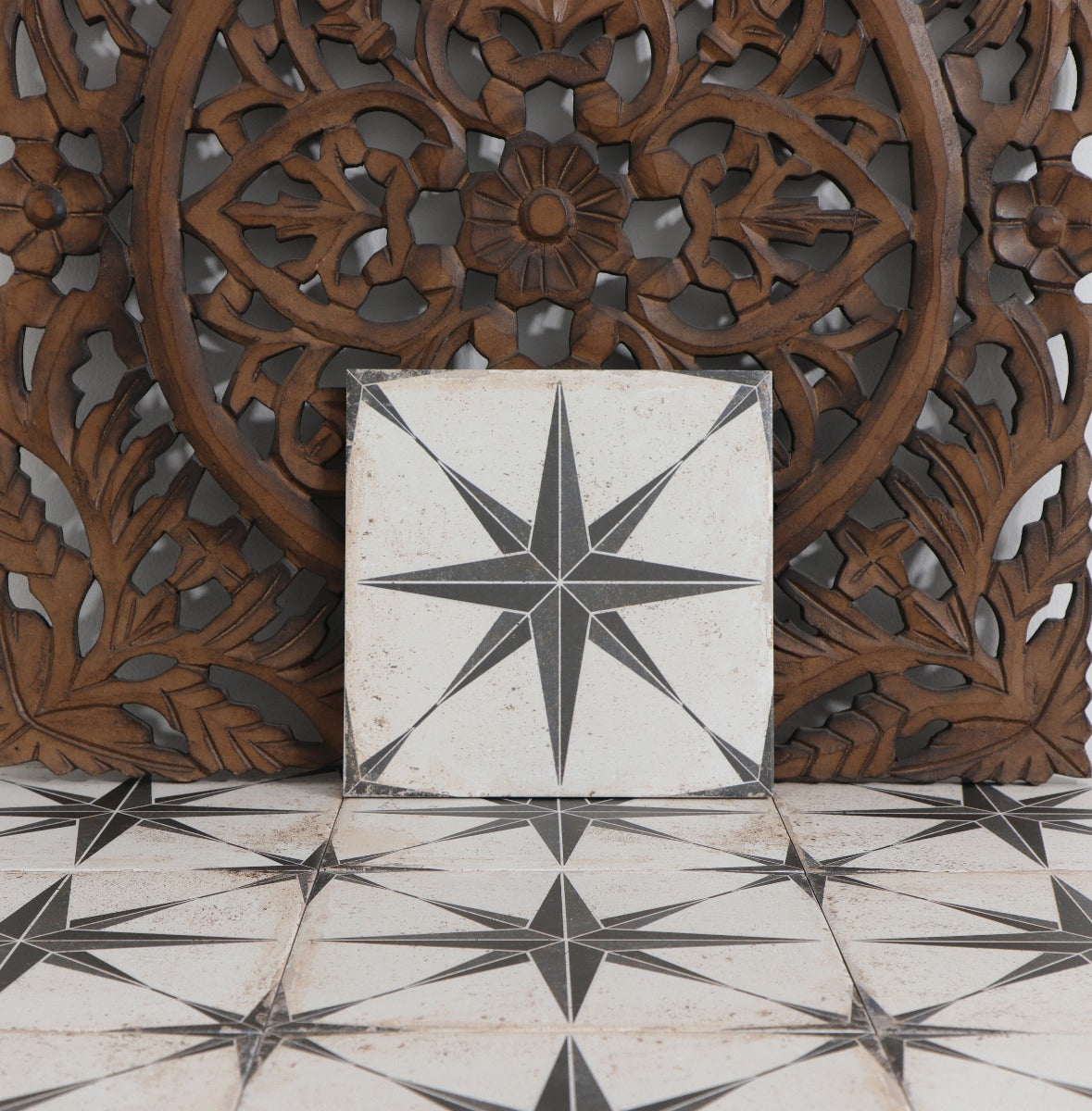 Gulvflis Orion Negro 22,5x22,5