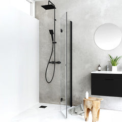 Duschdörr Hafa Igloo Pro Vik 90 Klarglas Svart