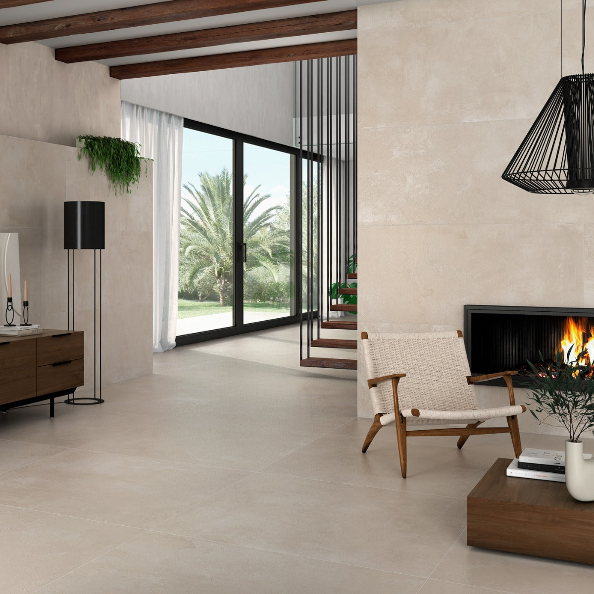 Klinker Elementi Beige Matt 120x120