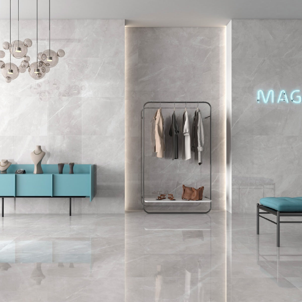 Klinker Magda Perla Marmor Blank 60x60