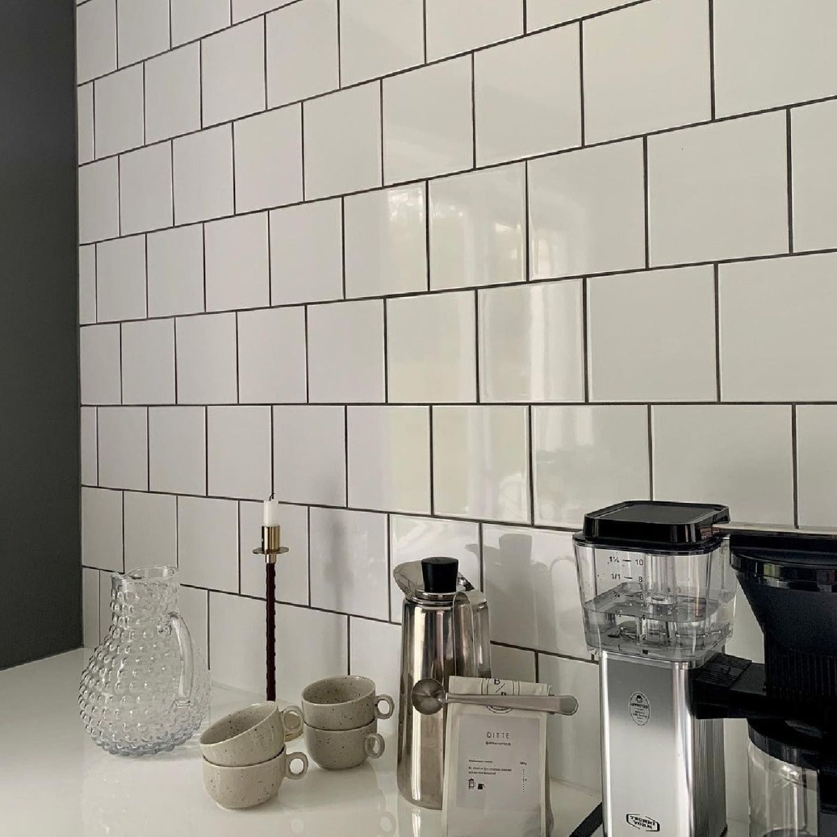 Kakel Vit Blank 15x15