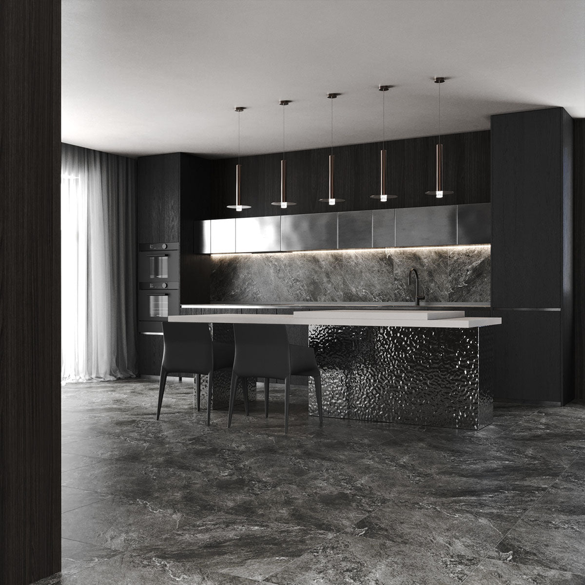 Klinker Newport Graphite Marmor Matt 60x60