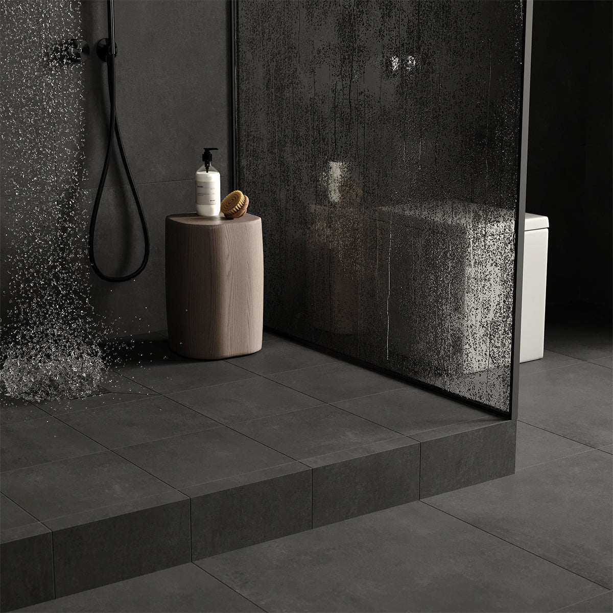 Provbit Paketpris! 4.95 m² Klinker Concrete Graphite Matt 30x30 (99:-/m²)