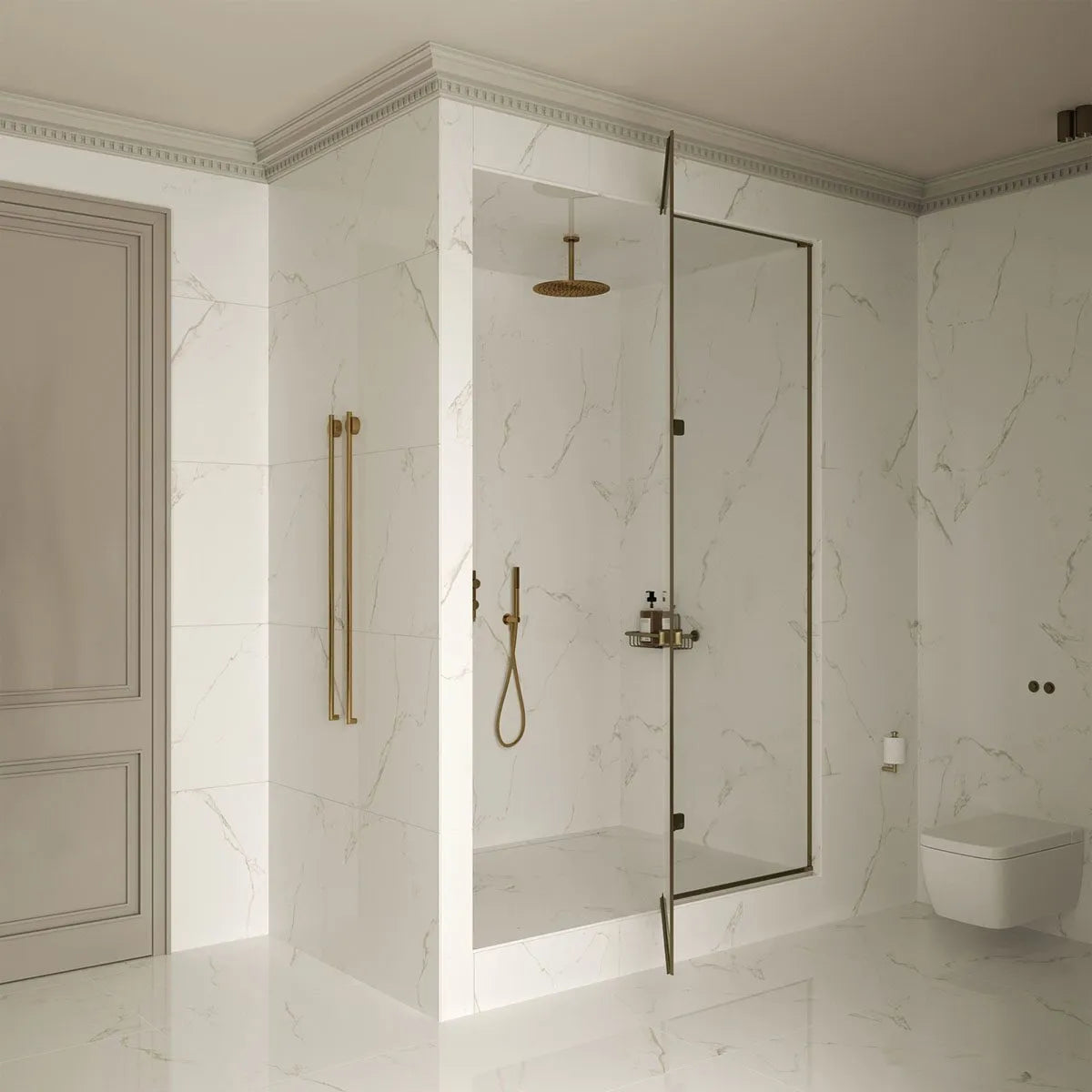 Klinker Carrara Marmor Blank 60x60