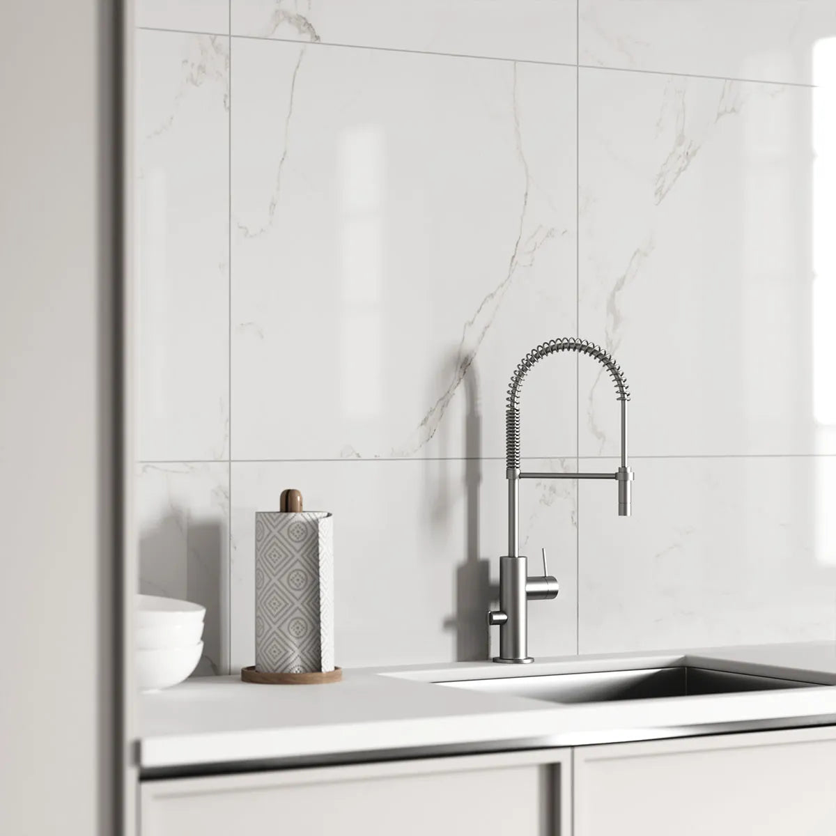 Klinker Carrara Marmor Blank 60x60