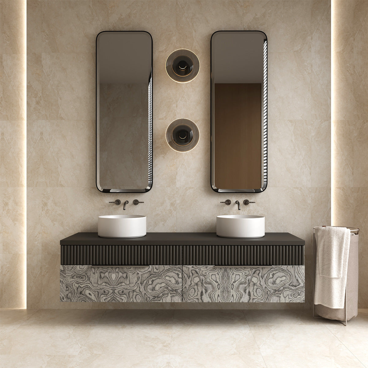 Klinker Marais Beige Marmor Matt 60x60